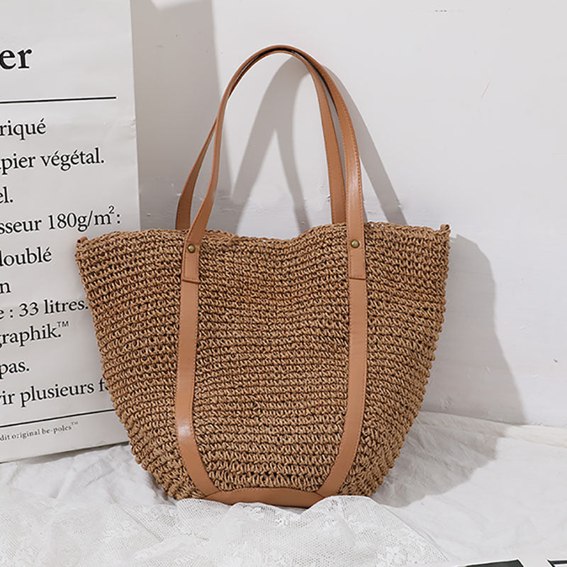 Large Braided Tote Bag with Adjustable Straps LoungeYard — product view 1