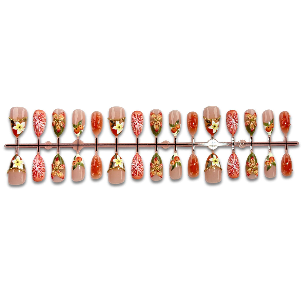Artistic Floral Press-On Nail Art Collection 1790746209 — product view 4