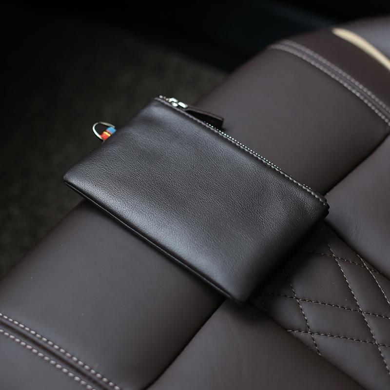 Zippered Leather Cardholder LoungeYard — product view 7