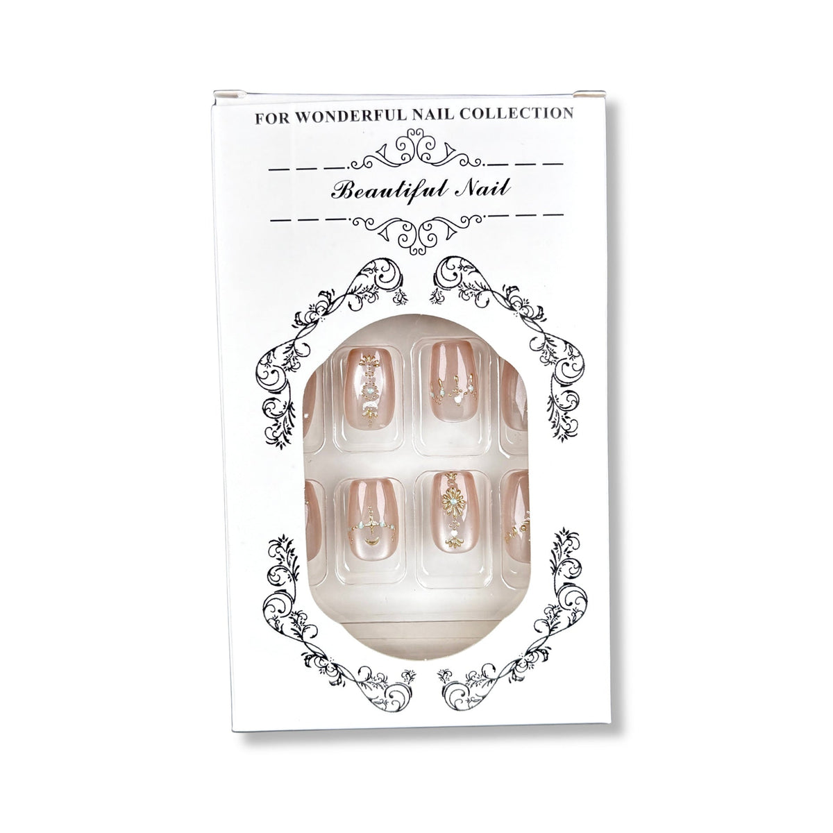 Decorative Press-On Nail Art Set with Elegant Designs — product view 3