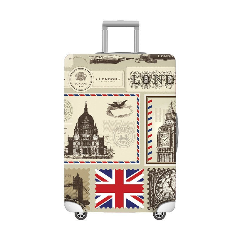 Hard-Shell Trolley with Marble Print and Telescopic Handle — product view 6