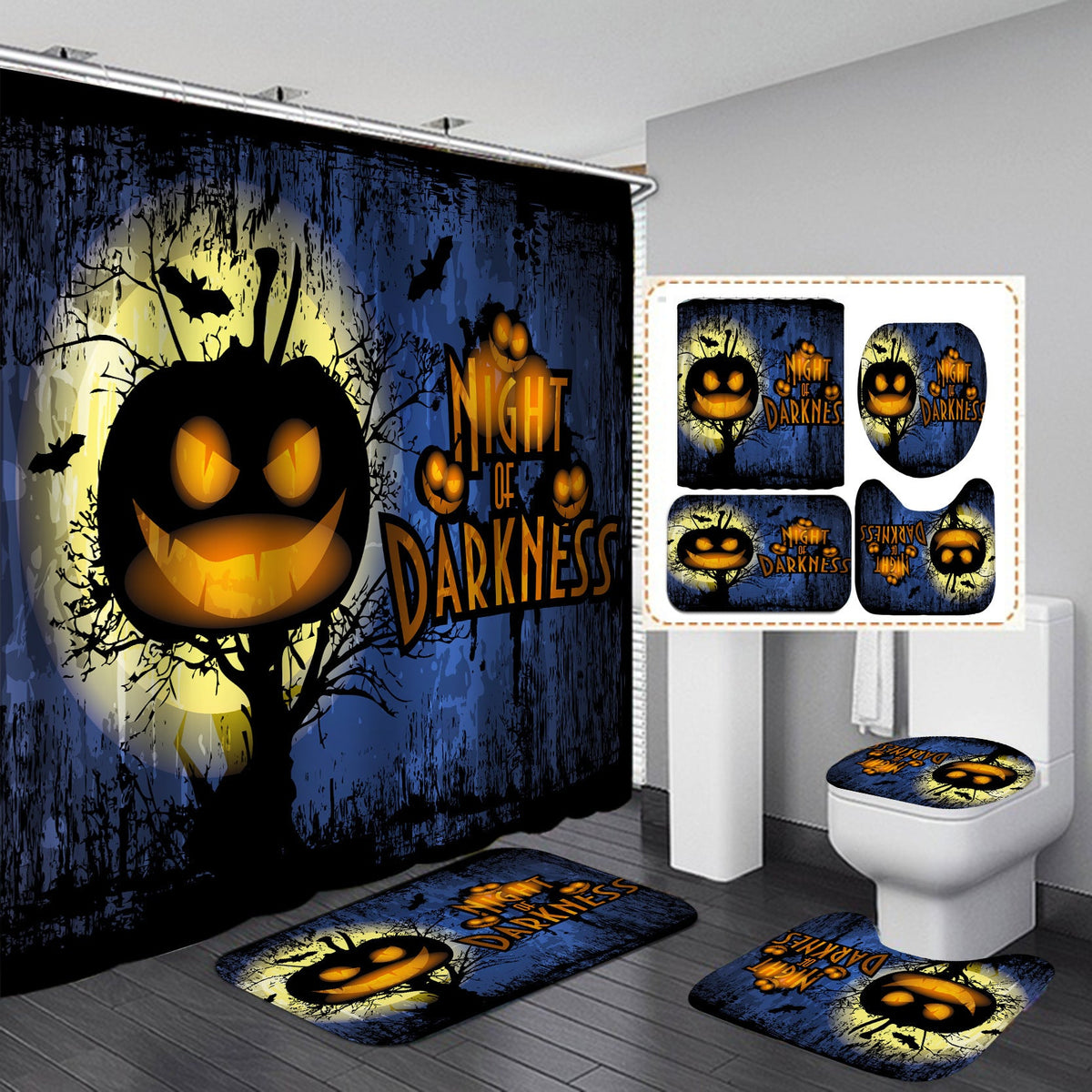 Home Décor Halloween Themed Bathroom Set Bowlift — product view 5