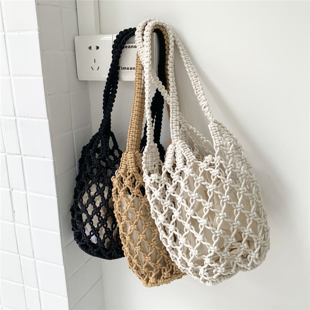 Macrame Shopping Bag LoungeYard — product view 1