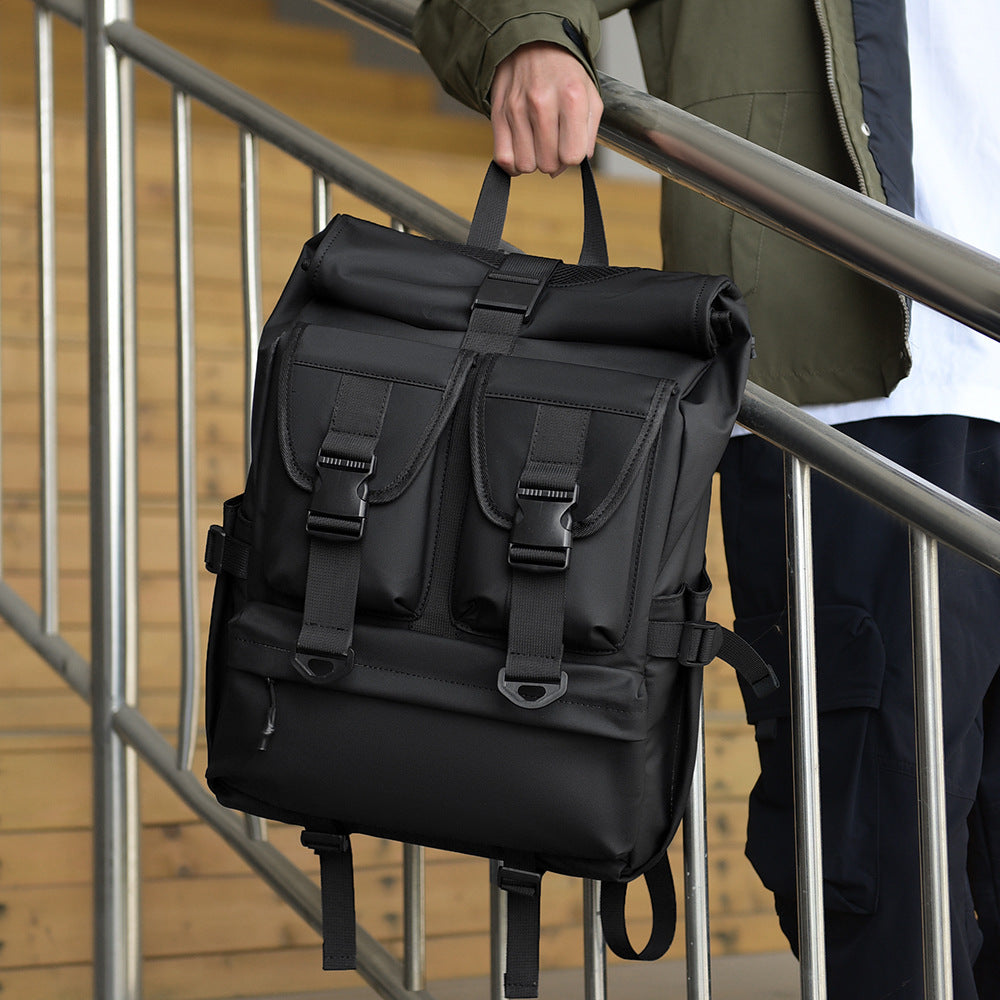 Roll-Top Urban Backpack LoungeYard — product view 1