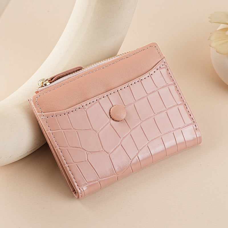Stylish Crocodile-Embossed Card Case — product view 4