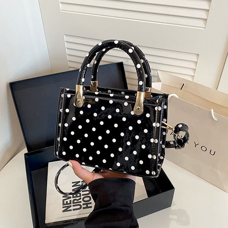 WoChic Polka Dot Handheld Satchel Bag LoungeYard — product view 2