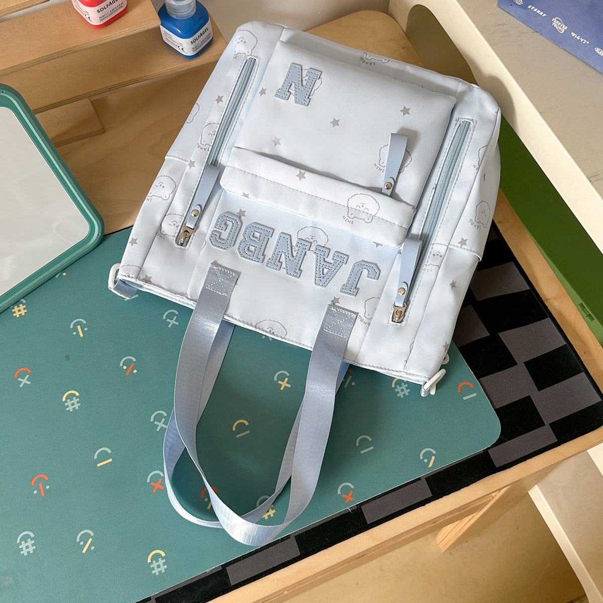 Casual Character-Embellished Backpack LoungeYard — product view 7
