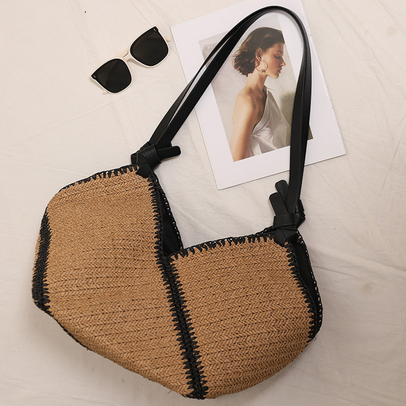 Handmade Boho bag with leather accents LoungeYard — product view 4