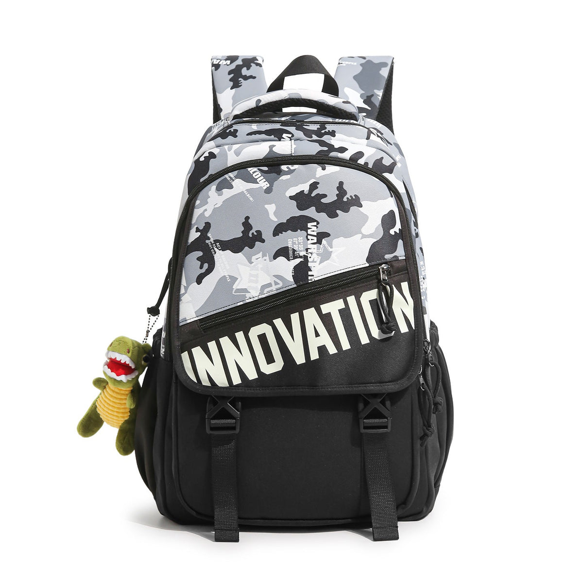 Durable Multi-Compartment Backpack with Plush Keychain LoungeYard — product view 7