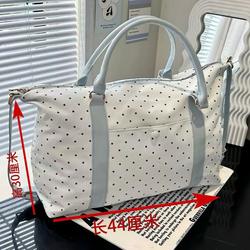 Women's Polka Dot Travel Duffel Bag LoungeYard — product view 4