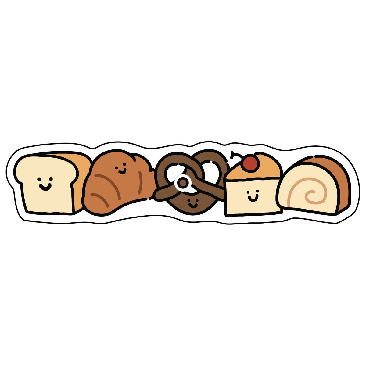 Decorative Absorbent Sink Mat with Cute Bread Cartoon Design — product view 4