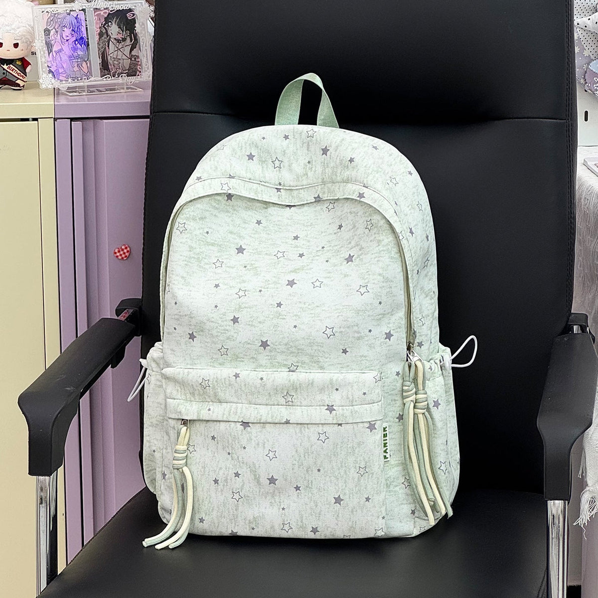 Durable Star-Patterned Casual Backpack LoungeYard — product view 7