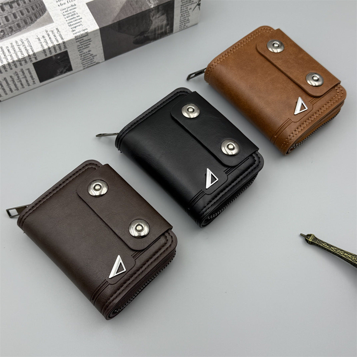 Compact RFID-Blocking Leather Wallet — product view 5