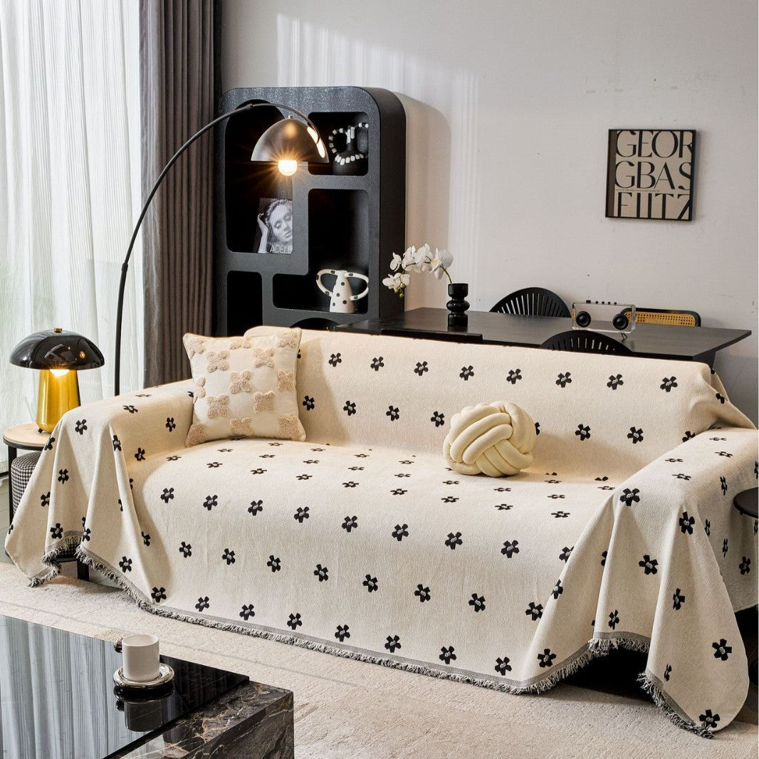 Elegant Textured Sofa Throw — product view 6