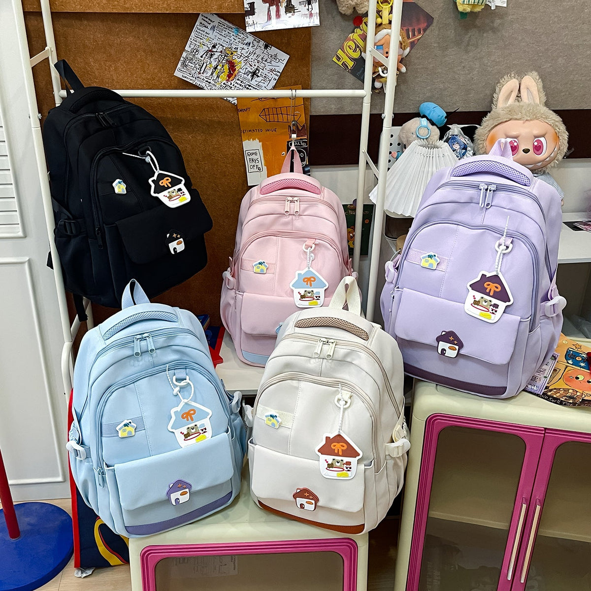 Decorative Multi-Pocket Backpack LoungeYard — product view 4