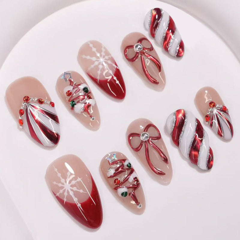 Premium Festive Themed Press-On Nail Set — product view 1