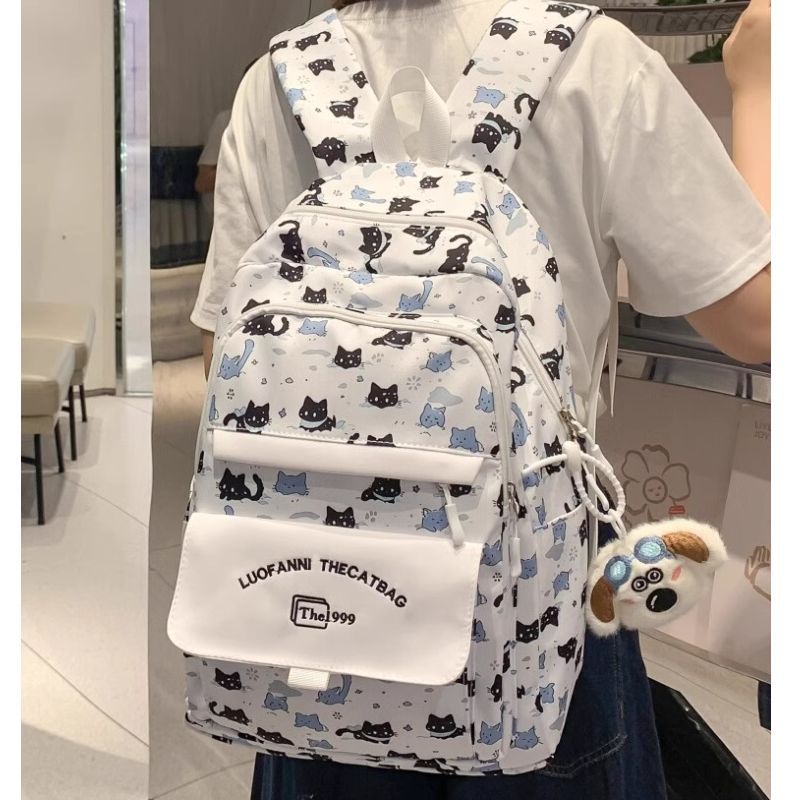 Playful Cat-Themed Backpack LoungeYard — product view 3
