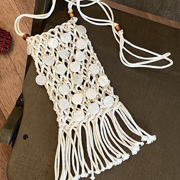 Bohemian Macrame Mini Bag — product view 2