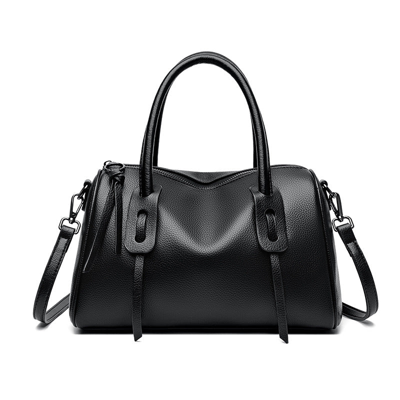 Textured Leather Weekender Bag LoungeYard — product view 4