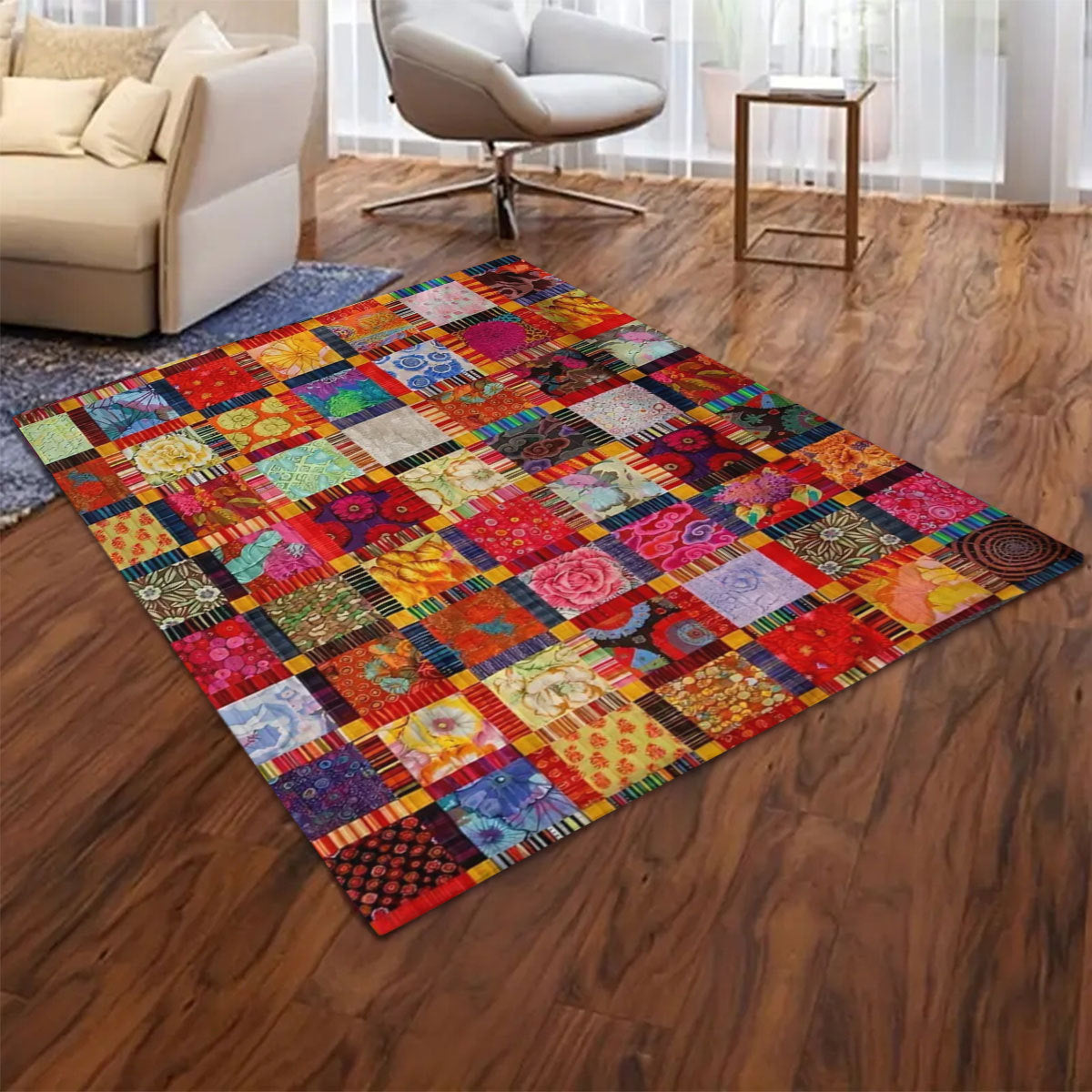 Patchwork Throw Blanket — product view 4