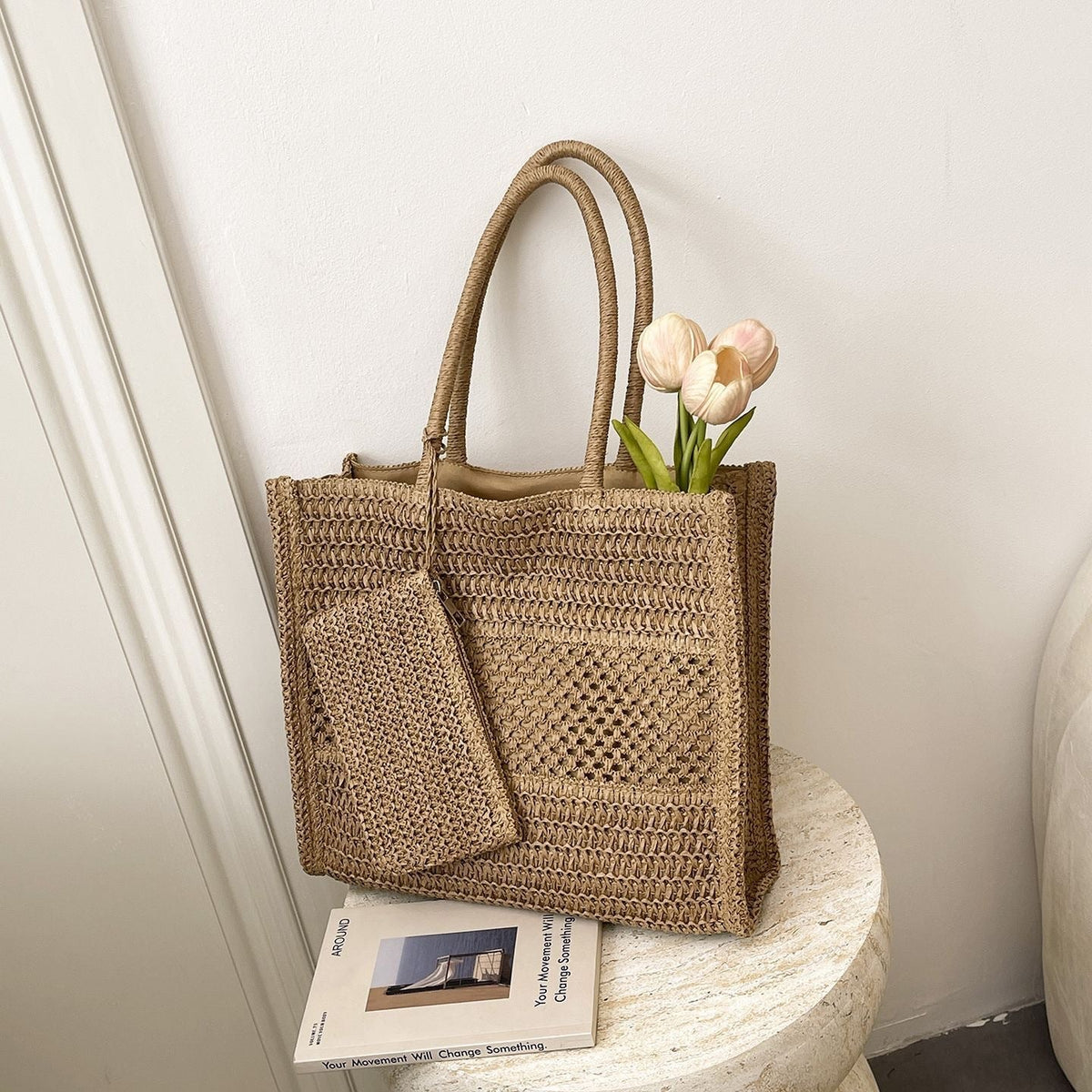 Handbag Made of Natural Weave LoungeYard — product view 6