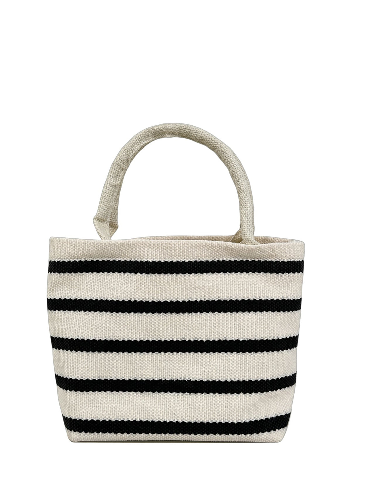 WoStriped Canvas Tote Bag LoungeYard — product view 6