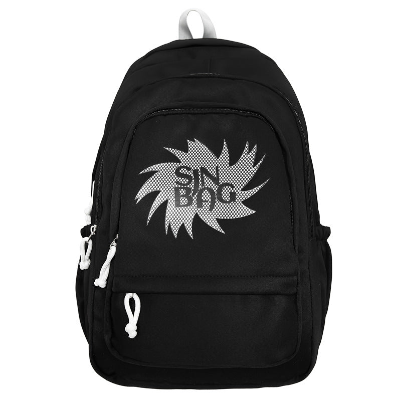 Graphic Print Laptop Backpack LoungeYard — product view 2