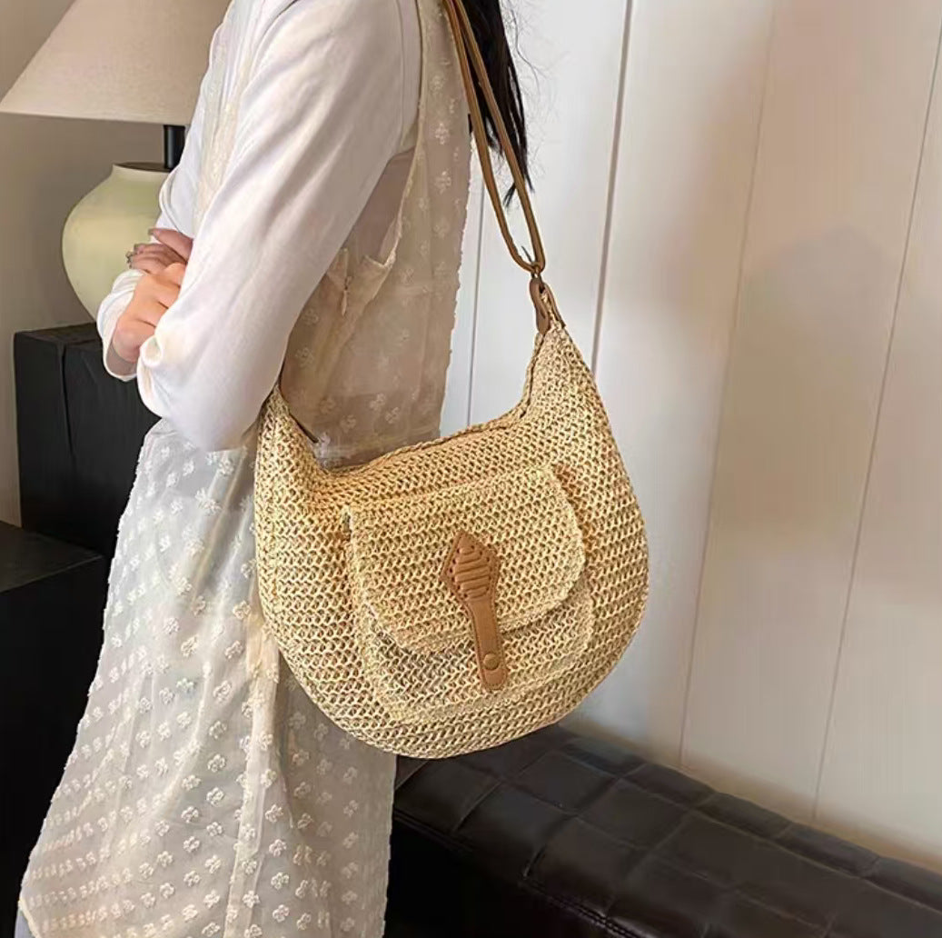 Handcrafted Shoulder Bag in Modern Boho Style LoungeYard — product view 3