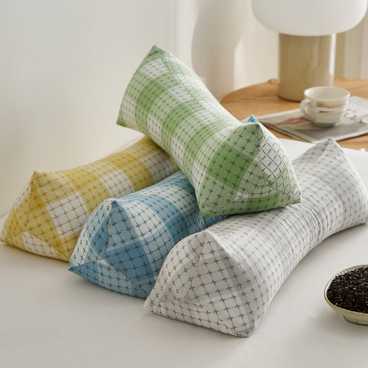 Relaxation neck rolls with supportive shape LoungeYard — product view 1