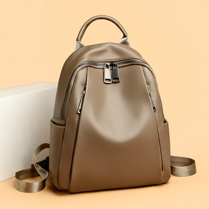 Premium Soft Leather Backpack LoungeYard — product view 1