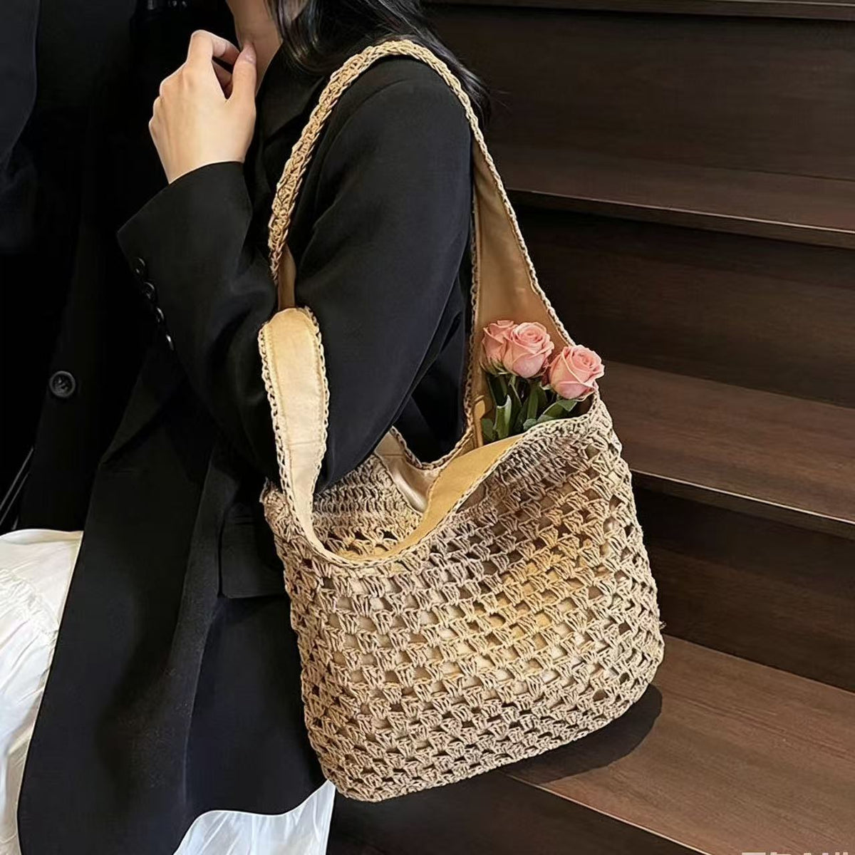 Everyday practical mesh shopping bag LoungeYard — product view 2