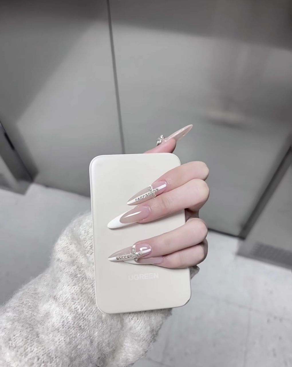 Luxury Rhinestone-Accented Stiletto Nail Extensions — product view 5