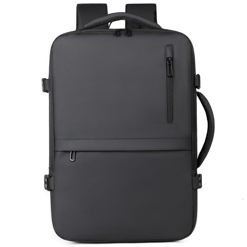 Stylish backpack with laptop compartment and ergonomic shoulder straps LoungeYard — product view 6