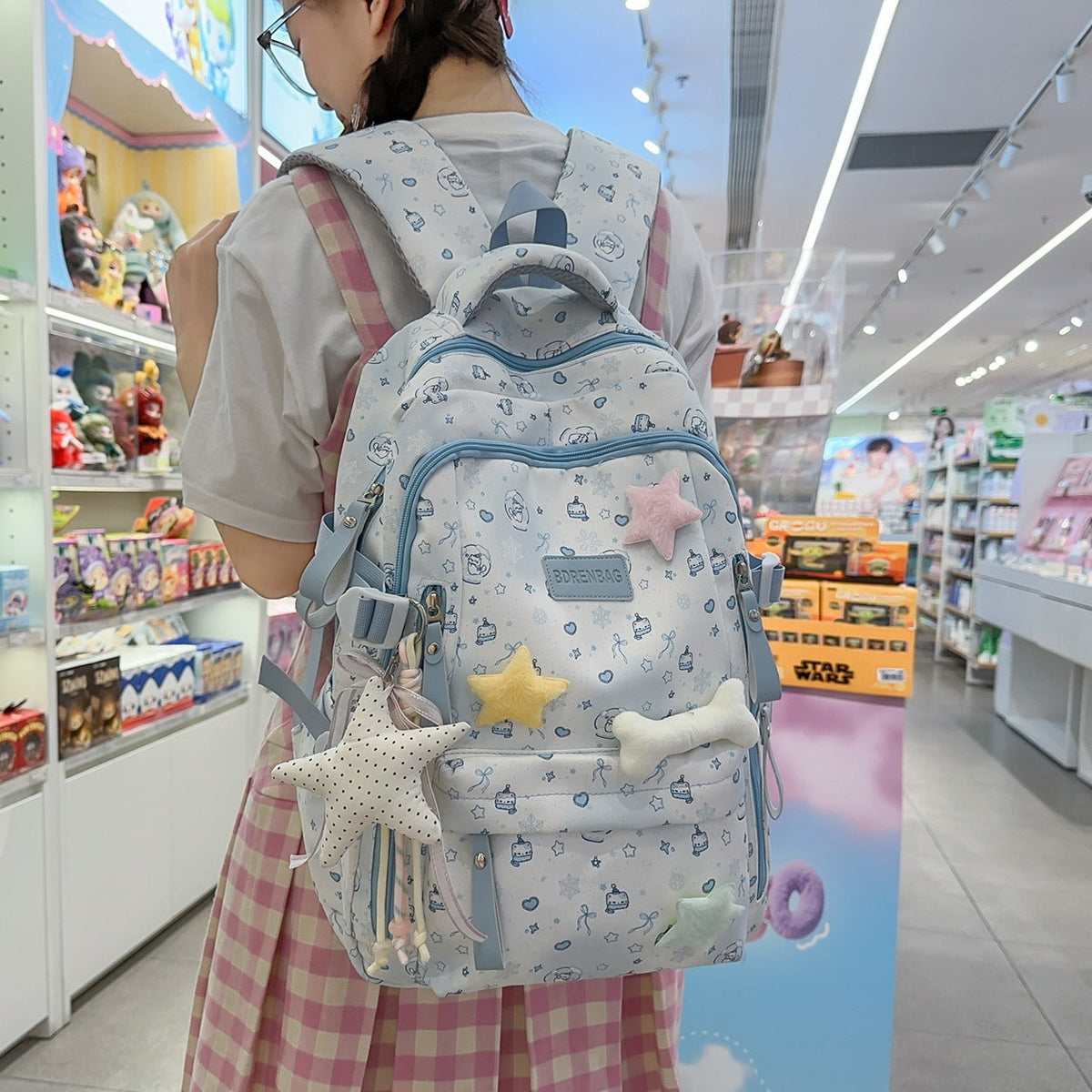 Artistic Patterned Backpack LoungeYard — product view 1
