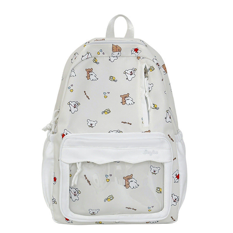 Cute Cartoon-Patterned Backpack LoungeYard — product view 5