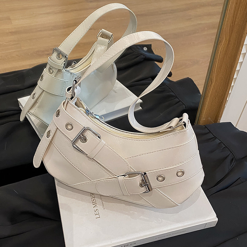 Stylish Patent Leather Shoulder Bag LoungeYard — product view 2