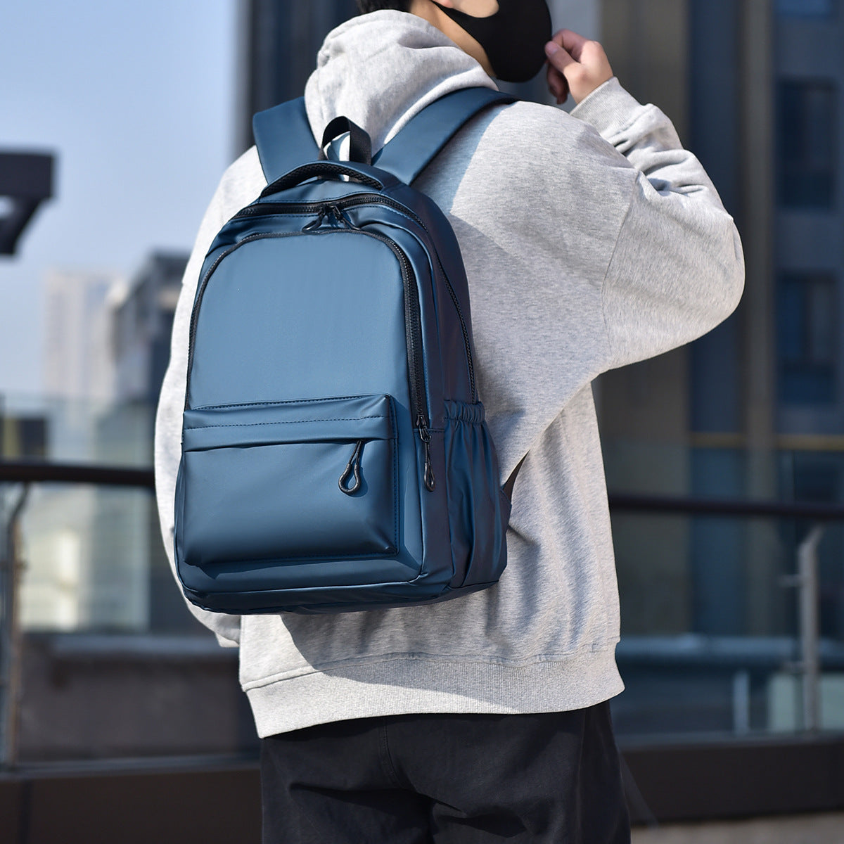 Sleek Urban Laptop Backpack LoungeYard — product view 2