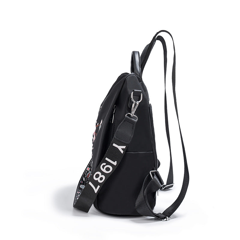Embroidered Floral Backpack LoungeYard — product view 3