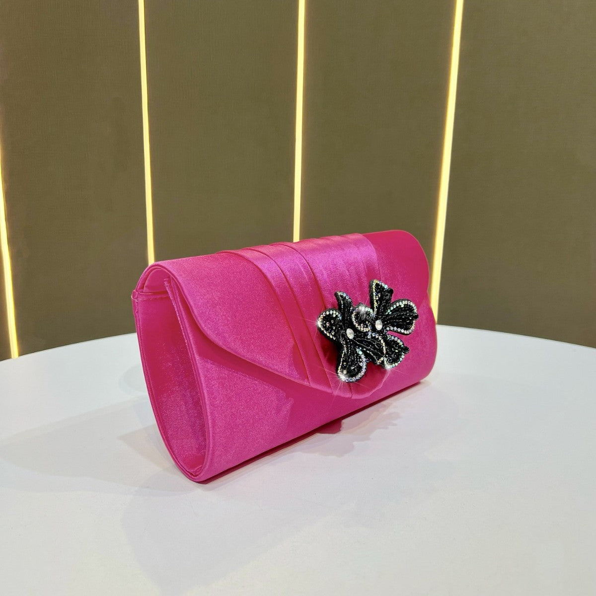 Elegant Floral Embellished Clutch — product view 2