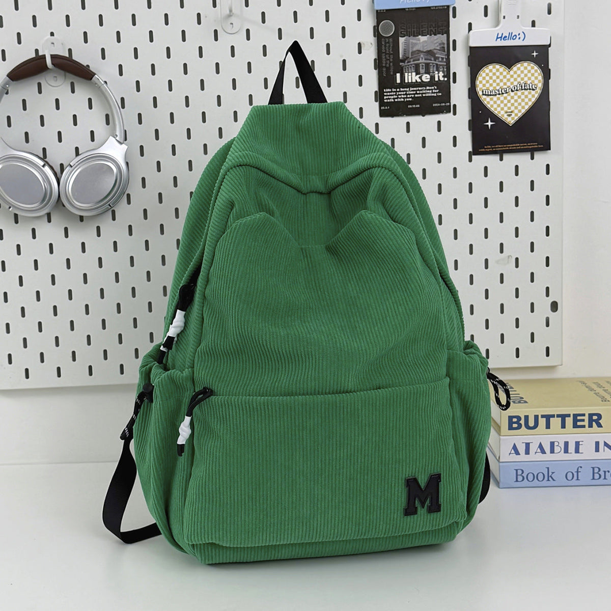 Corduroy Casual Backpack LoungeYard — product view 7