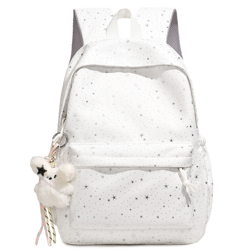 Starry Print Fashion Backpack LoungeYard — product view 6