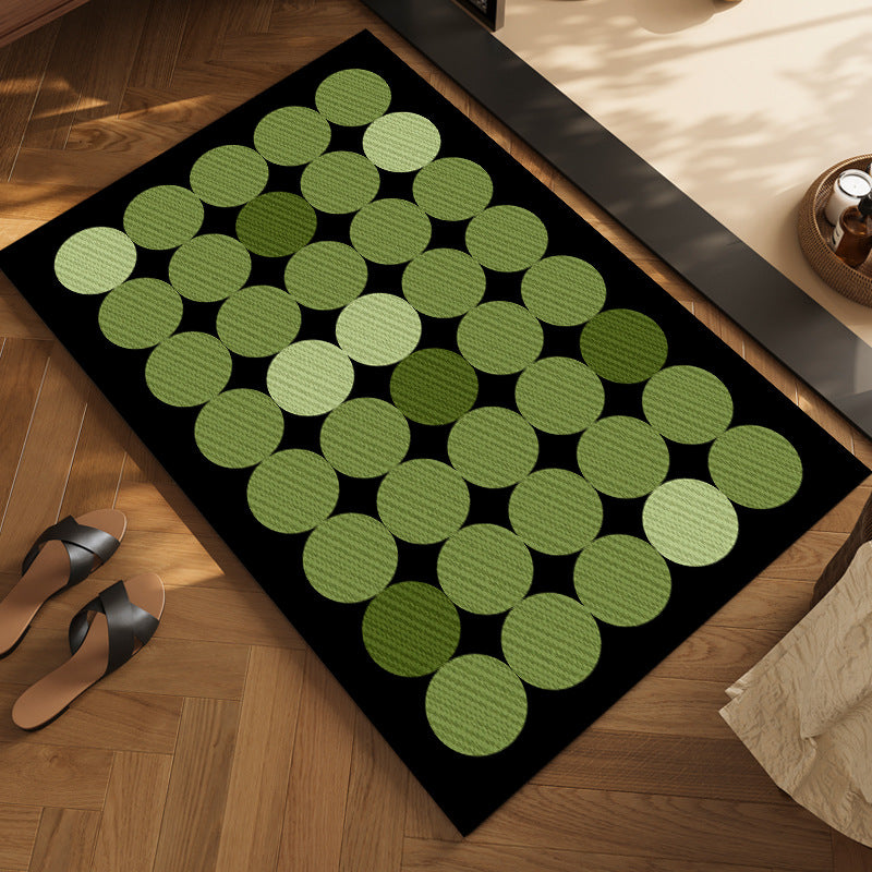 Geometric Patterned Bath Mat — product view 1