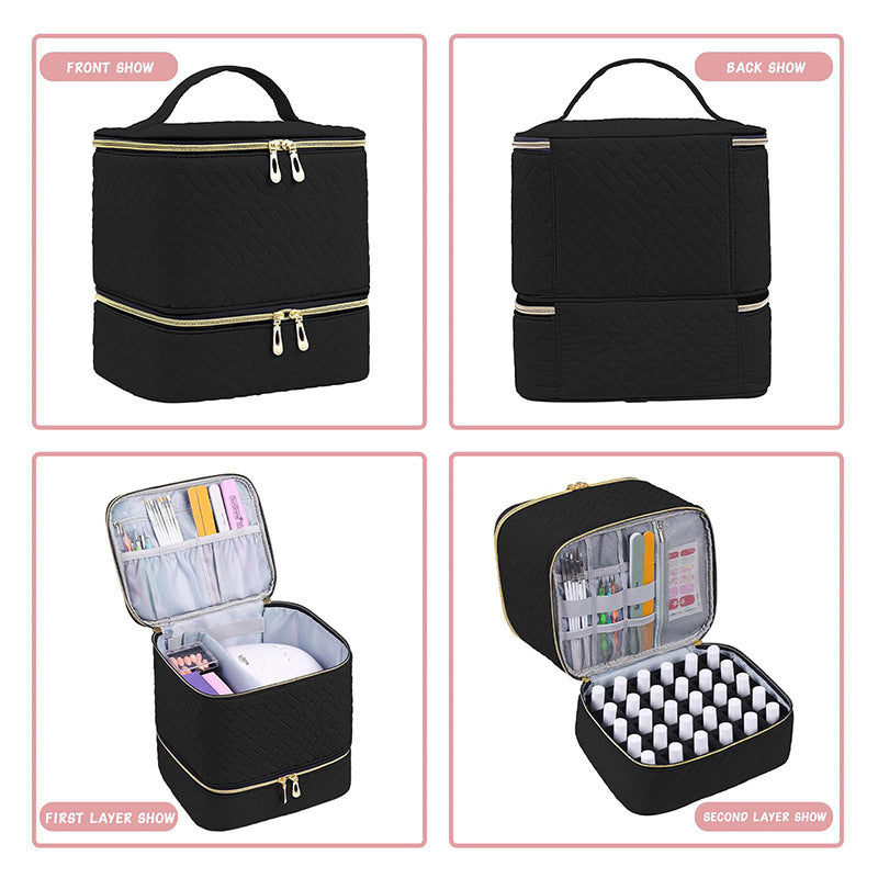 Cosmetic storage bag with multiple compartments LoungeYard — product view 3