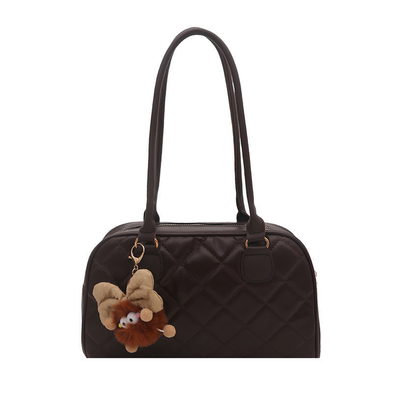 Quilted Faux Leather Handbag LoungeYard — product view 5