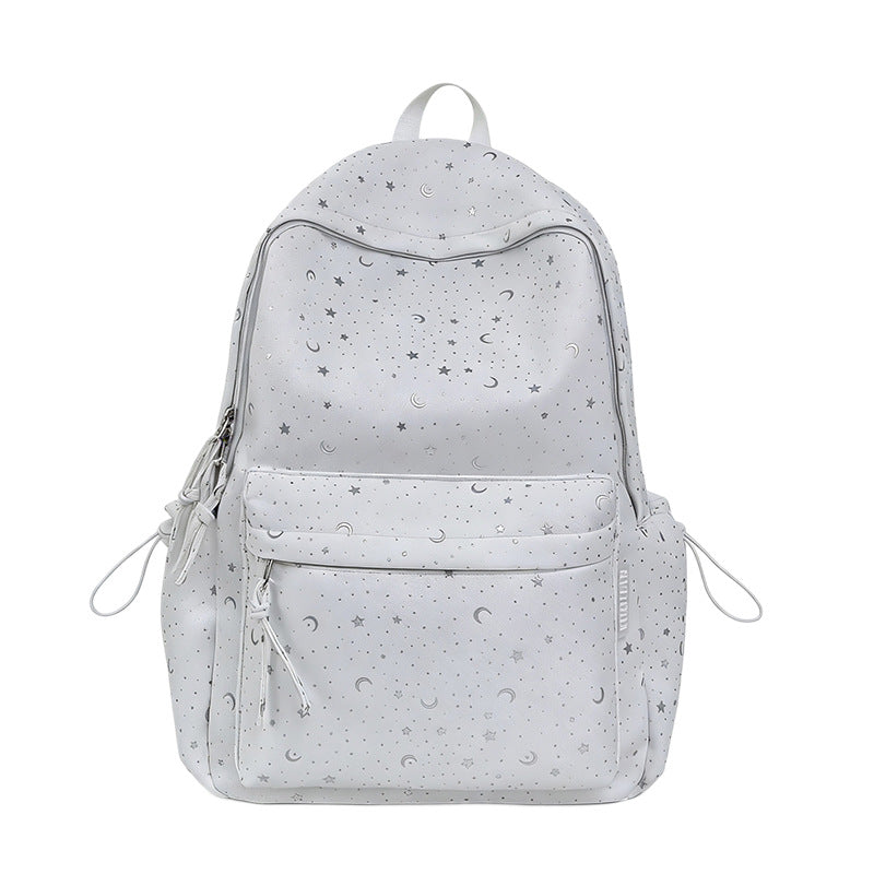 Starry Print School Backpack LoungeYard — product view 1