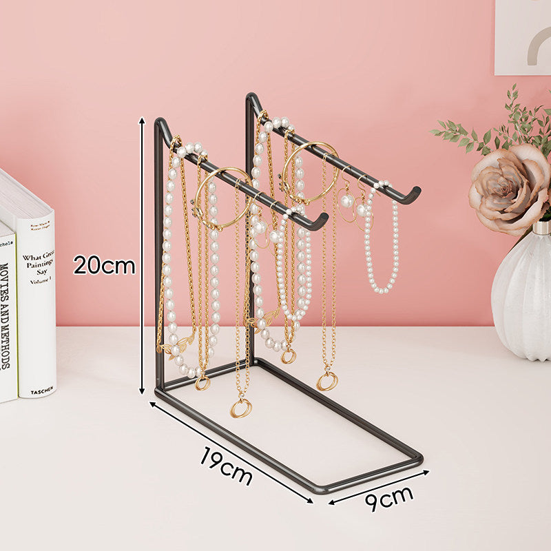 Metal T-Bar Jewelry Display Stand Pair — product view 7