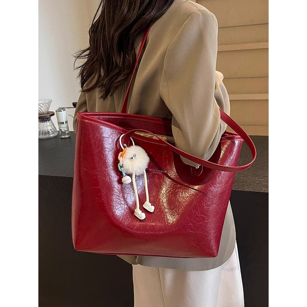 Premium Textured Tote Bag LoungeYard — product view 4
