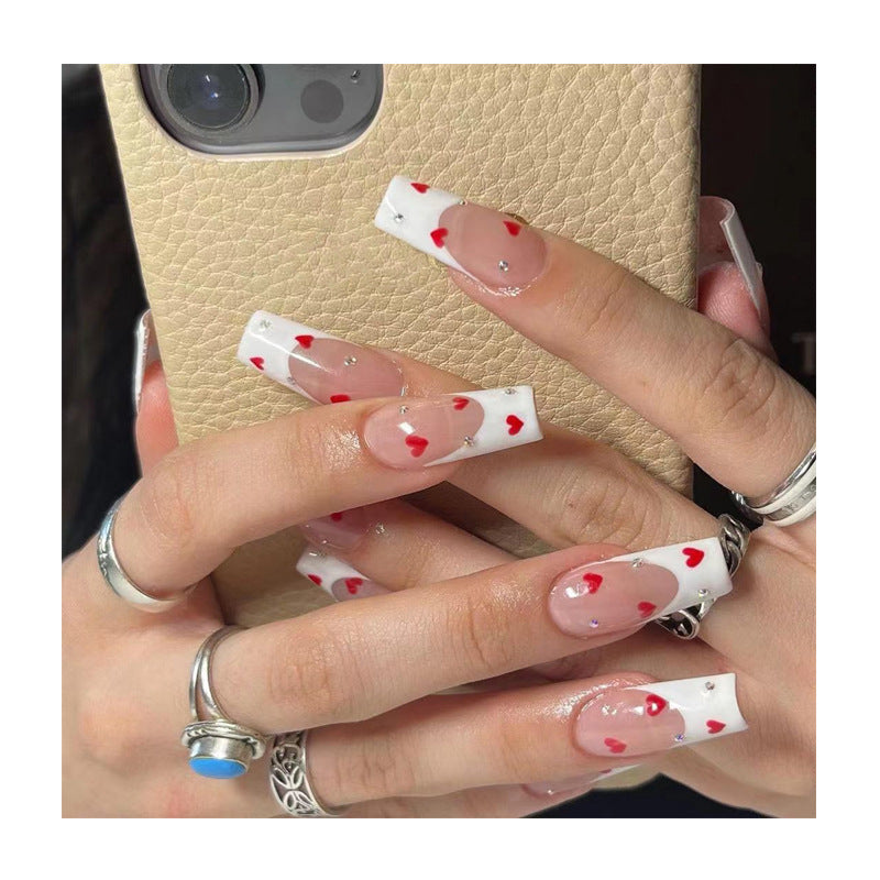 Stylish Heart-Themed Nail Art Extensions — product view 3