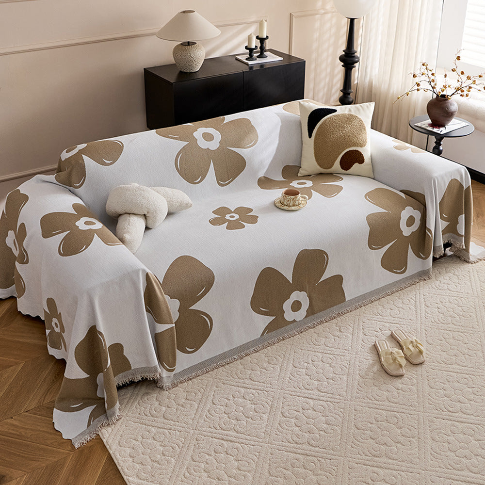 Floral Patterned Sofa Throw Blanket — product view 7