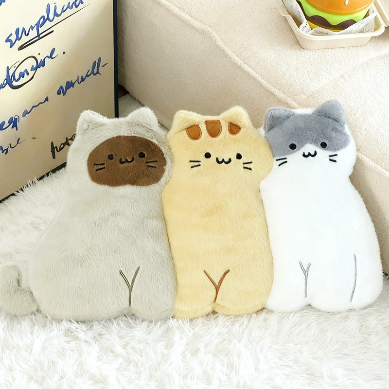 Plush decorative pillow in animal cartoon shape with extra soft filling and non-slip back — product view 6